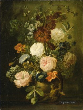Jarrón de flores 4 Jan van Huysum Pinturas al óleo